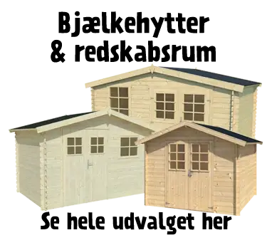 Bjælkehytter & redskabsrum