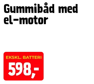 Gummibåd med el-motor